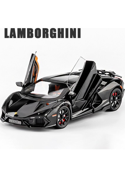 1:24 Lamborghini Revuelto Supercar Alaşım Araba Pres Döküm ve Oyuncak Araçlar Metal Oyuncak Araba Modeli Ses ve Işık Koleksiyonu Çocuk Oyuncak (Yurt Dışından) modelleri
