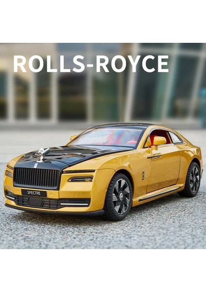 Yeni 1:24 Rolls-Royces Spectre Alaşım Kalıp Döküm Oyuncak Araba Modeli Ses ve Işık Geri Çekin Çocuk Oyuncak Koleksiyon Doğum Günü Hediyesi (Yurt Dışından) fırsatları
