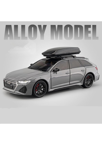 1/24 Audi Rs6 Avant Station Wagon Alaşım Araba Yarışı Modeli Döküm Metal Parça Spor Araba Araçlar Modeli Ses Işığı Çocuk Oyuncak Hediye (Yurt Dışından)