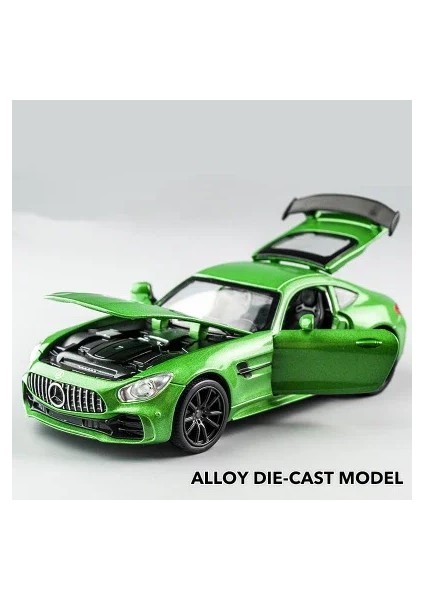 1:32 Mercedes Benz Gtr Amg Spor Araba Döküm Metal Alaşım Model Araba Ses Işığı Geri Çekin Koleksiyon Çocuk Oyuncak Hediyeler (Yurt Dışından)