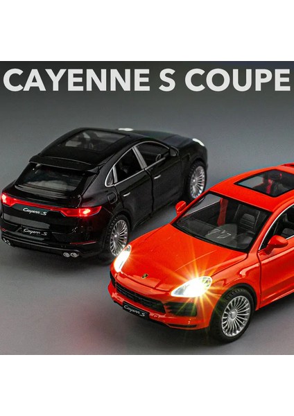 1:24 Porsches Cayenne Turbo S Alaşım Araba Modeli Diecasts Metal Oyuncak Araçlar Araba Modeli Simülasyon Ses Işık Koleksiyonu Çocuklar Hediye (Yurt Dışından) modelleri