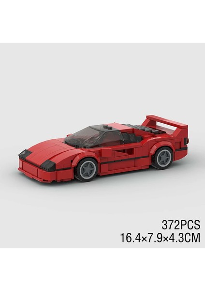 Moc Hız Şampiyonlar Süper Yarış Arabası F1 Büyük Araç Yarış Modeli Yapı Taşları Tuğla Spor Kamyonet Şehir Tekniği Oyuncak (Yurt Dışından)