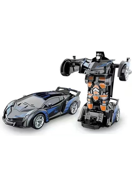 Şekil Değiştiren Oyuncak Araba Atalet Darbe Tek Tuşla Şekil Değiştiren Çocuk Bulmaca Çarpışma Şekil Değiştiren Autobot Robot (Yurt Dışından)