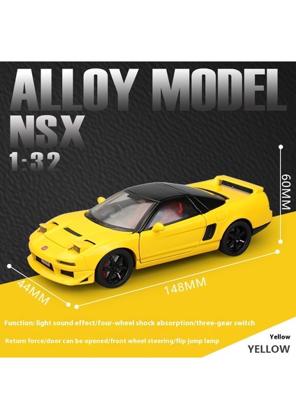 Honda Acura Nsx Na1 1:32 Supercar Yarış Spor Çift Alaşım Metal Pres Döküm Model Araba Geri Çekin Koleksiyon ve Hobi Hediyeler Mevcut (Yurt Dışından)