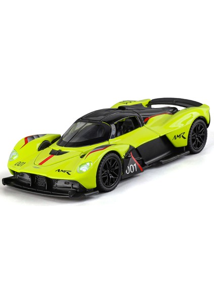 1:32 Aston Martin Valkyrie Amr 001 Süper Spor Araba Alaşım Döküm Metal Model Araba Ses ve Işık Toplama Hobiler Doğum Günü Hediyesi (Yurt Dışından)