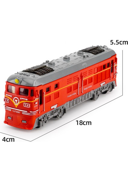 Model Tren Atalet Araba Oyuncak Çocuk Oyuncakları Raylı Döküm Araç Oyuncak Modelleri Eğitim Simülasyon Ölçeği Trafik Arabaları Çocuk Hediye (Yurt Dışından)