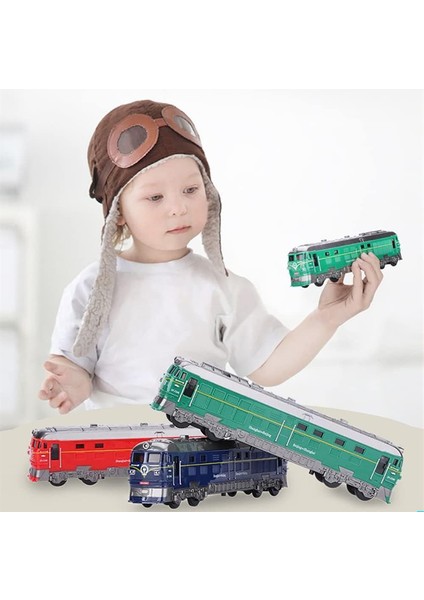 Model Tren Atalet Araba Oyuncak Çocuk Oyuncakları Raylı Döküm Araç Oyuncak Modelleri Eğitim Simülasyon Ölçeği Trafik Arabaları Çocuk Hediye (Yurt Dışından)