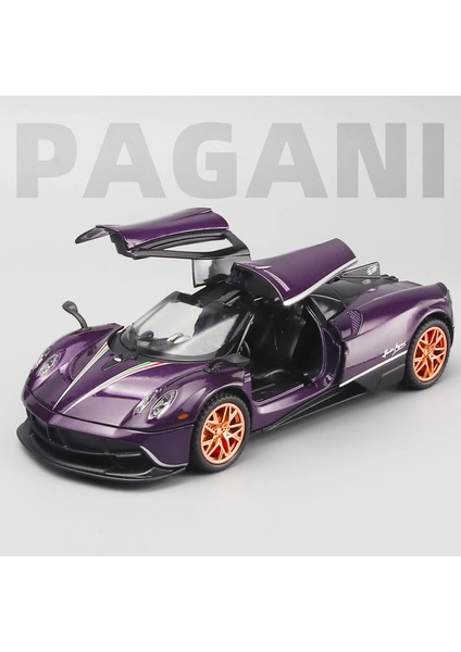 1:32 Oyuncak Arabalar Lambo Pagani Huayra Metal Model Araba Işık ve Ses ile Geri Çekin Oyuncak Araba Erkekler Için Yaş 3 + Yaşında (Yurt Dışından) modelleri