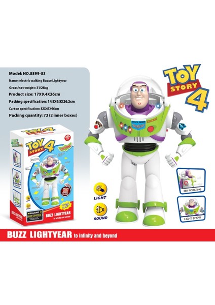 Oyuncak Hikayesi Buzz Lightyear Model Oyuncaklar Pixar Elektrikli Yürüyen Robot Bebek Aksiyon Figürü Oyuncak Doğum Günü Hediyesi Oyuncaklar Modeli Çocuklar Için (Yurt Dışından)