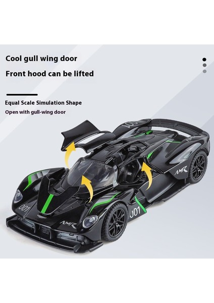 1:32 Aston Martin Valkyrie Amr 001 Süper Araba Alaşımlı Pres Döküm Metal Model Araba Ses ve Işık Çocuk Oyuncak Araba Hediyeleri Erkek Çocuklar Için (Yurt Dışından) fırsatları