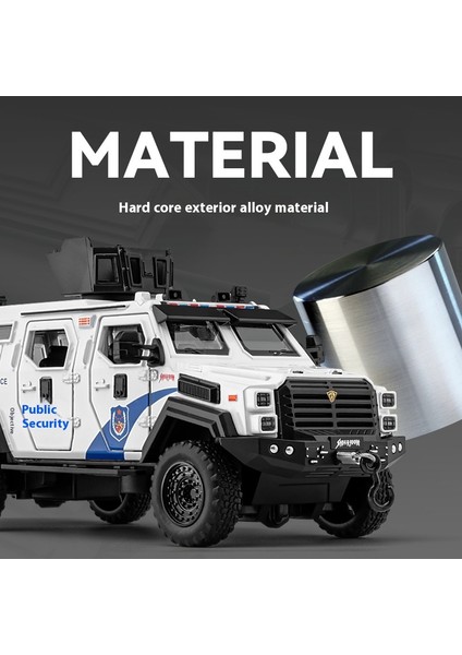 1:32 Saber Dişli Kaplan Polis Zırhlı Araç Off Road Alaşım Metal Pres Döküm Model Araba Ses Işığı ile Çocuk Oyuncak Araba Hediye (Yurt Dışından) fırsatları