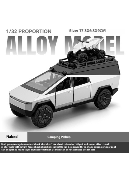 1:32 Cyber Rv Kamp Oyuncak Off Road Suv Alaşım Metal Pres Döküm Model Araba Ses ve Işık Çocuk Oyuncak Araba Koleksiyon Doğum Günü Hediyeleri (Yurt Dışından)