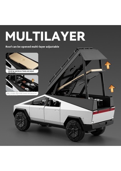1:32 Cyber Rv Kamp Oyuncak Off Road Suv Alaşım Metal Pres Döküm Model Araba Ses ve Işık Çocuk Oyuncak Araba Koleksiyon Doğum Günü Hediyeleri (Yurt Dışından) fırsatları