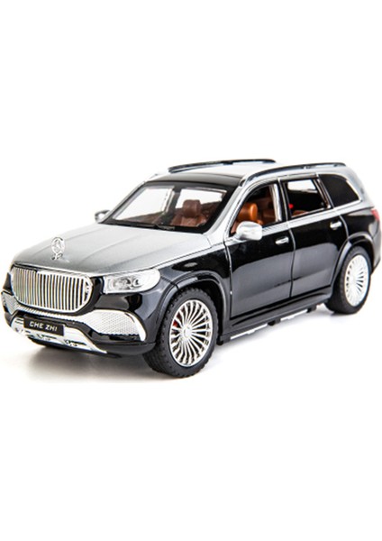 1:24 Maybach Gls GLS600 Alaşım Lüks Araba Modeli Simülasyon Döküm Metal Oyuncak Araçlar Araba Modeli Ses ve Işık Çocuk Oyuncak Hediye (Yurt Dışından)