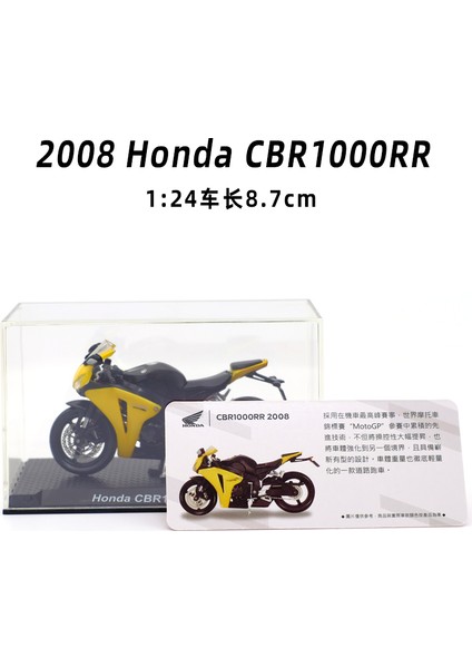 1969-2016 Honda Klasik Motosiklet Serisi 1:24 Alaşım Modeli Çalışılabilir Shork-Emici Akrilik Ekran Kutusu Toplamak Modeli (Yurt Dışından)