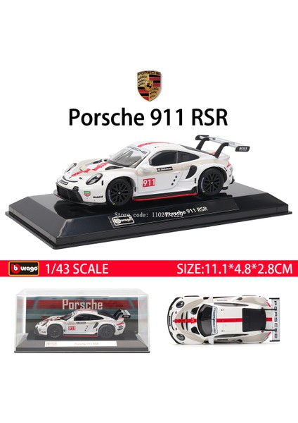Bburago 1:43 Toyota gr Yaris Porsche Lamborghini SC63 Alaşım Lüks Araç Döküm Geri Çekin Arabalar Modeli Oyuncak Koleksiyonu Hediye (Yurt Dışından) modelleri