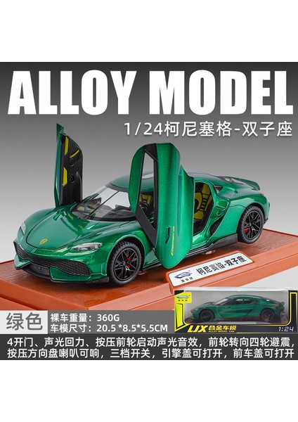 1:24 Gemera Süper Spor Araba Alaşım Döküm Metal Model Araba Ses ve Işık Hobi Koleksiyon Erkek Arkadaşı Için Trendy Süs Hediye (Yurt Dışından)