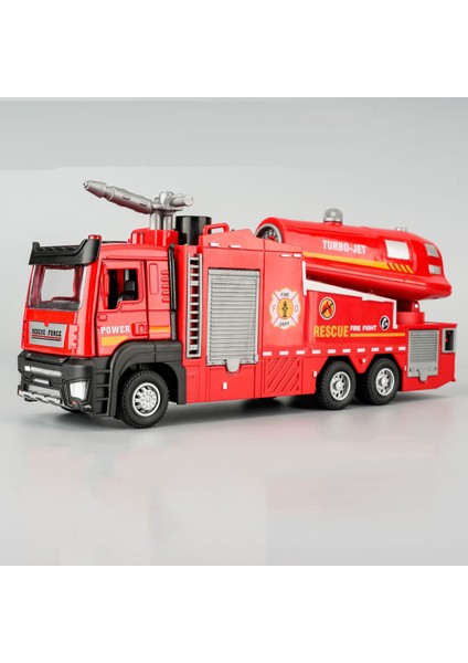 1:32 Alaşım Model Oyuncak Sprey Itfaiye Aracı Arabalar Metal Döküm Su Püskürtme Mühendislik Araç Kapıları Açık Ses Işığı Erkek Hediyeler (Yurt Dışından)