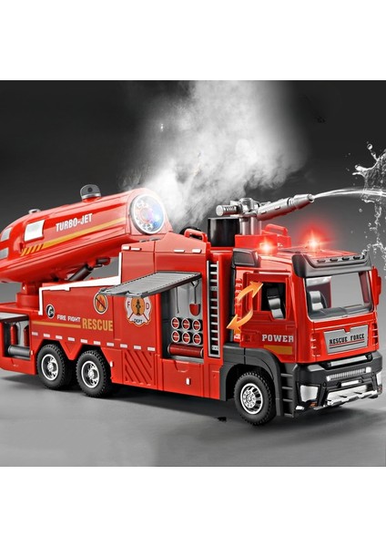 1:32 Alaşım Model Oyuncak Sprey Itfaiye Aracı Arabalar Metal Döküm Su Püskürtme Mühendislik Araç Kapıları Açık Ses Işığı Erkek Hediyeler (Yurt Dışından) fiyatları