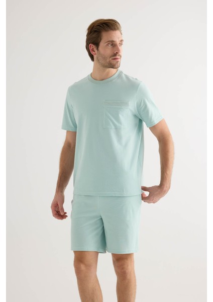Erkek Pamuklu Pique Cepli Kısa Kol T-Shirt modelleri