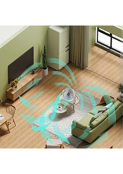 Ally S21 Şarjlı Fan Ergonomik Ev Ofis Sessiz VANTILATÖR-(5775) - MRK5169-2581