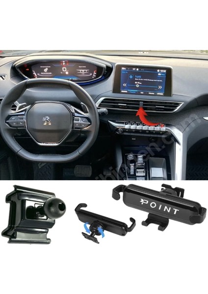 Peugeot 3008 Araca Özel Cep Telefon Tutacağı Robotik Oynar Başlıklı 2016-2024 ONTA80 fiyatları