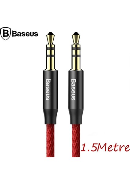 Baseus Yiven M30 3.5mm Aux Kablo 1.5 Metre Halat Aux KABLO-(5775) - MRK5779-7034