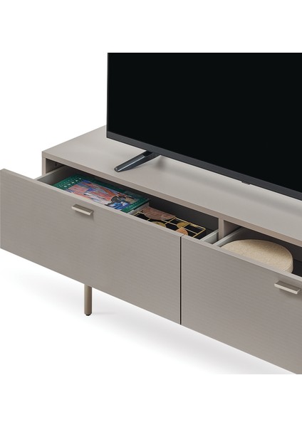 Cante Tv Sehpası, 210X53 cm - Açık Meşe