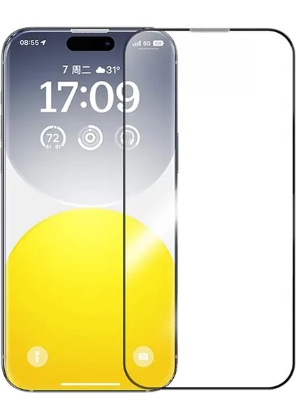 Baseus iPhone 15 Pro Hd Tempered Full Koruma Cam Ekran KORUYUCU-(5775) - MRK1132-2418