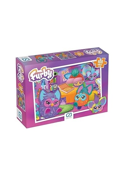 Ca Games Furby Lisanslı 100 Parça 34X24CM Puzzle Yapboz Serisi