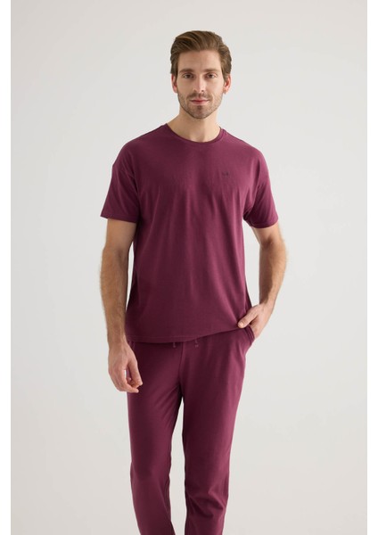 Erkek Pamuklu Kısa Kollu Uzun Pijama Takımı indirimleri