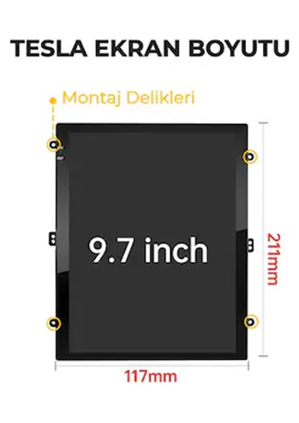 Renault Megane 4 Düz Tesla Multimedya (2012-2018) 2 GB Ram 32 GB Hafıza 4 Çekirdek Navibox