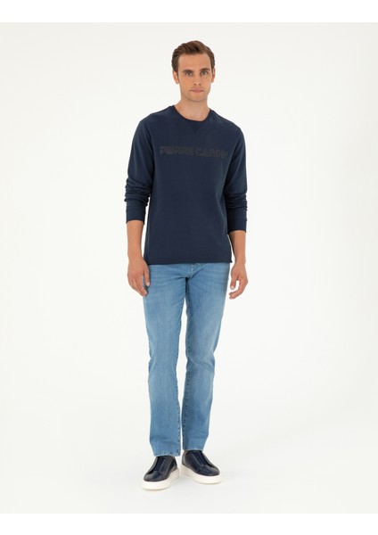 Erkek Koyu Lacivert Regular Fit Sweatshirt 50279523-VR100