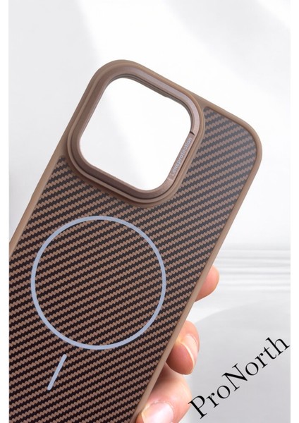 IPhone 15 Pro Uyumlu Kılıf Magsafe Şarj Özellikli Karbon Fiber Premium Kapak indirimleri