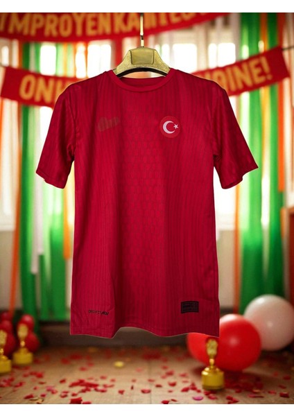 Türkiye Kırmızı Euro 2024 Yeni Sezon Futbol Forması Yetişkin Kişiye Özel Isim fiyatları
