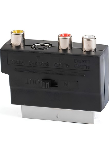 Scart Rca S-Video Dönüştürücü 🔁 In/out Anahtarlı Görüntü ve Ses Adaptörü modelleri