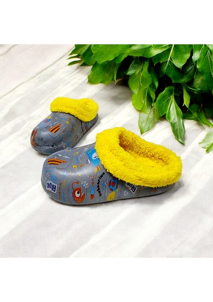 Içi Kürklü Dışı Eva Kız Çocuk Ev Okul ve Sokak Terliği Pembe modelleri