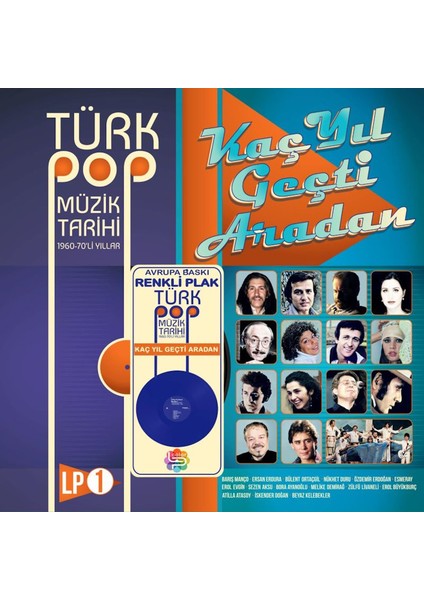 Türk Pop Müzik Tarihi 1960-70'LI Yıllar / Lp Vol.1 (Renkli Plak)