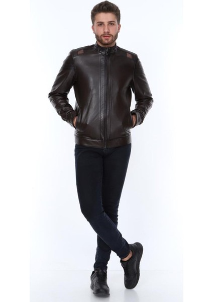 Hakiki Deri Siyah Jack Omuz Işlemeli Erkek Deri Ceket fiyatları