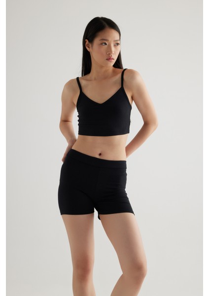 Kadın Modal Kaşkorse Ayarlanır Ip Askılı V Yaka Sporcu Atleti modelleri