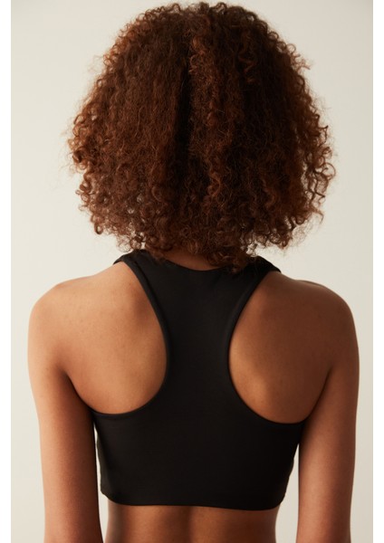 Siyah Orta Destek Join Spor Sütyeni