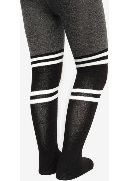 Pretty Bear Siyah Külotlu Çorap