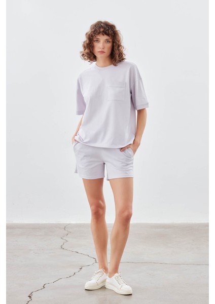 Kadın Pamuklu Pique Cepli Şort fiyatları