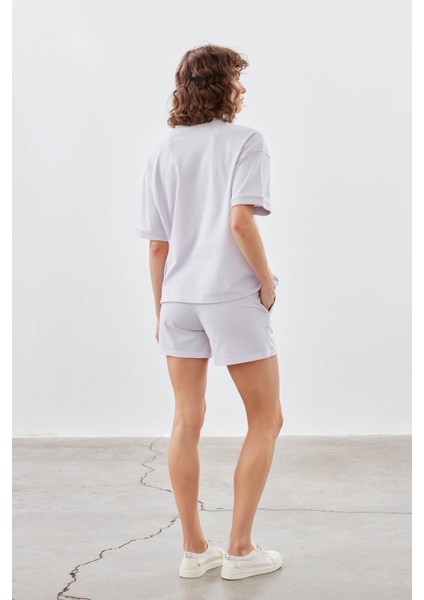 Kadın Pamuklu Pique Cepli Şort fırsatları