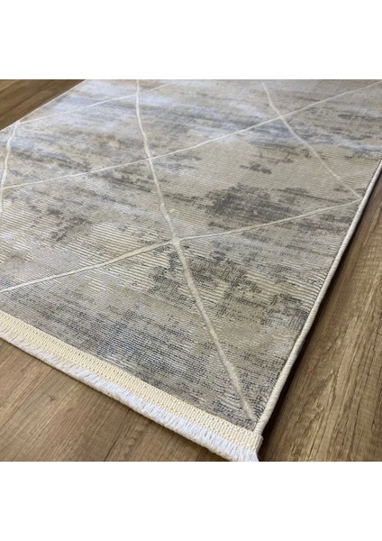 Hoom Rugs Zenith 1060 MIKROFIBER Kaymaz Taban Yıkanabilir Antibakteriyel Modern Halı Krem Halı fırsatları