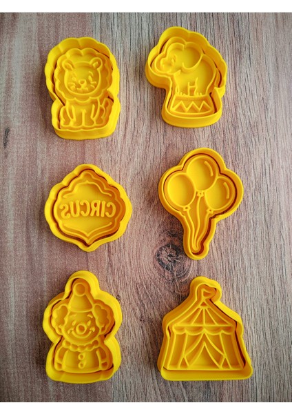 Sirk Temalı Kurabiye Kalıbı Seti modelleri