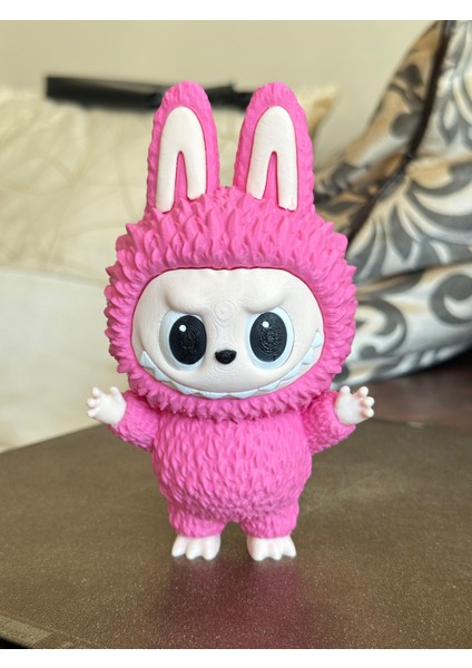 Labubu Pembe ve Gözleri Hareketli