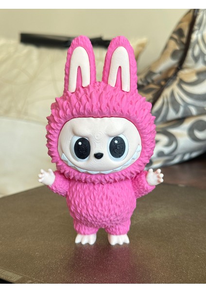 Labubu Pembe ve Gözleri Hareketli
