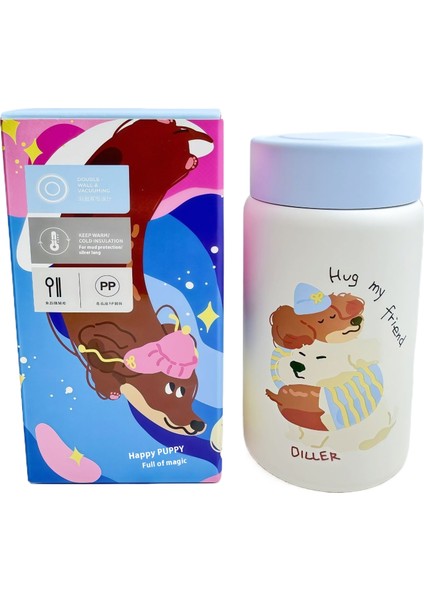 Dachshund Kupa 316 Paslanmaz Çelik Kupa Büyük Kapasiteli Yazlık Su Şişesi (Yurt Dışından)