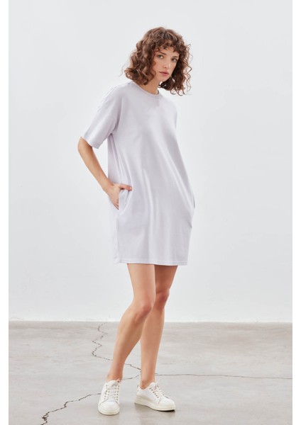 Kadın Pamuklu Pique Cepli Kısa Kollu Elbise modelleri